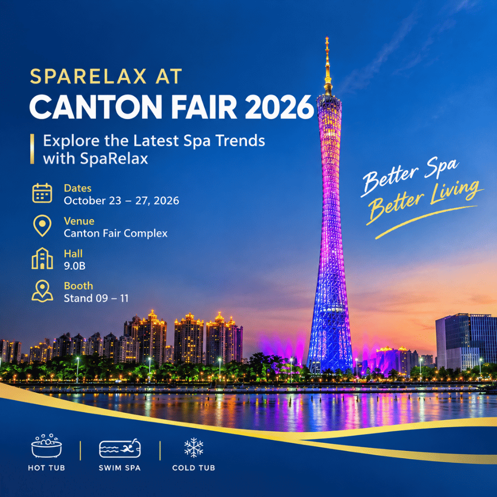 SpaRelax at Canton Fair 2026 | Stand 9.0B09-11, Guangzhou, China